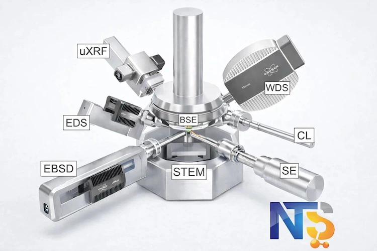 Detectors on Scanning Electron Microscope